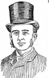 Illustration of the Marquis of Queensberry in Adelaide’s The South Australian Chronicle, based on the portrait taken by Benjamin J. Falk at his photography studio in New York City.